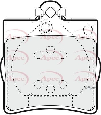Apec rear brake pad - apec,