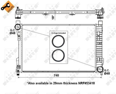 Nrf radiator for mercedes - mercedes, benz