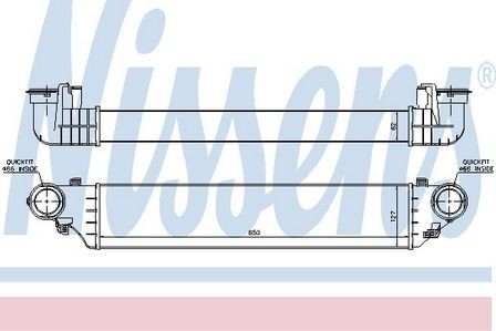 Nissens intercooler for - nissens,