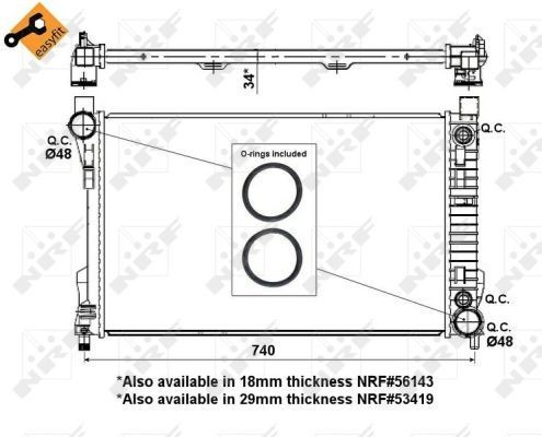 Nrf radiator for - for, benz