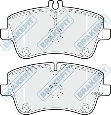 Apec blue front brake pad - apec, set