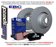 Ebc rear discs ultimax - ultimax, pads