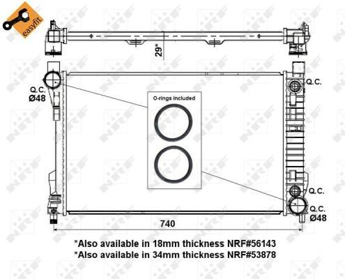 Nrf radiator for mercedes - mercedes, benz