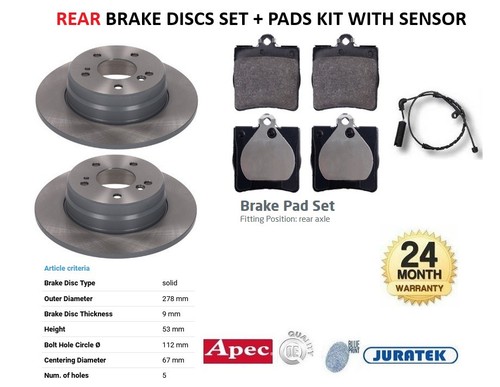 Rear discs pads for - rear,