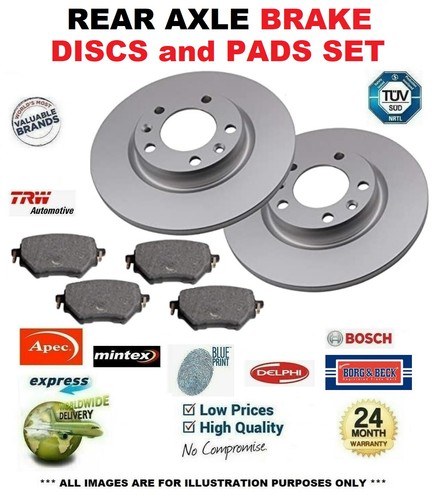 Rear discs pads for - +, mercedes