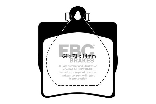 Ebc yellowstuff rear brake - rear,