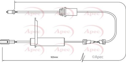 Apec rear left brake - apec, for